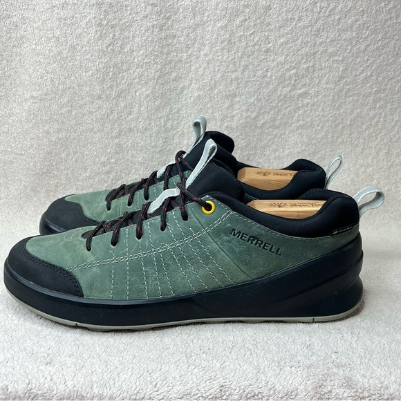 Merrell Ascent Ride Goretex Suede Hiking Sneakers-Men’s 8.5-Green/Black-Outdoors - Picture 3 of 10